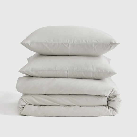 NWT! Quince 100% Organic Brushed Cotton Duvet Cover W/ Shams! Full/ Queen (41)